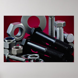 Schöne Industrieschrauben Poster