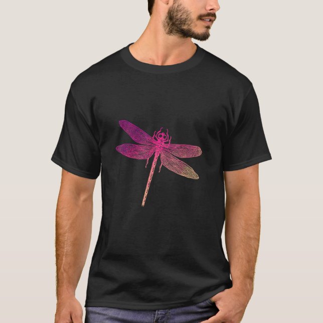 Schöne Insektenfarbenprächtige Libelle T-Shirt (Vorderseite)