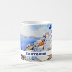 Schöne Insel Santorini, Oia Kaffeetasse