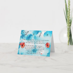 Schöne Inspiration Worte des Lebens Grußkarte Feiertagskarte