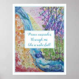 Schöne Inspiration Zen Chakra Energie Flow Yoga Poster