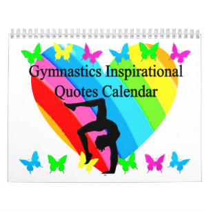 SCHÖNE INSPIRATIONALE QUOTEN GYMNAST CALENDAR KALENDER