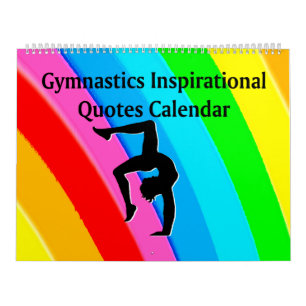 SCHÖNE INSPIRATIONELLE QUOTEN GYMNASTICS KALENDER