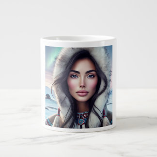 Schöne Inuit Frau - Arktis Elegante Jumbo-Tasse