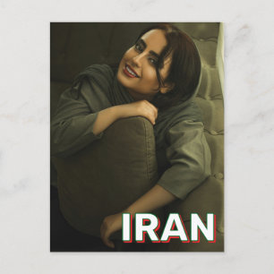 Schöne iranische Frau Postkarte