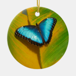 Schöne, iridescent Butterfly Keramikornament