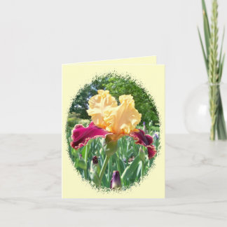 Schöne Iris Notecard Karte