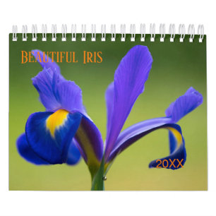 Schöne Iris-photographischer Kalender