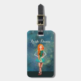 Schöne Irish Dancer Hard Shoe Dance Gepäckanhänger