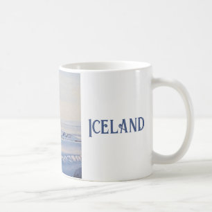 Schöne isländische Winterlandschaft Schöne Kunstsz Kaffeetasse