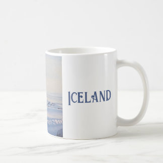 Schöne isländische Winterlandschaft Schöne Kunstsz Kaffeetasse