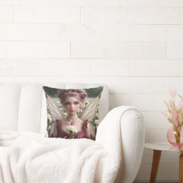 Schöne Januar Fairy in den Nelken Kissen