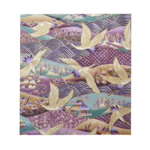 Schöne japanische Krane Notizblock