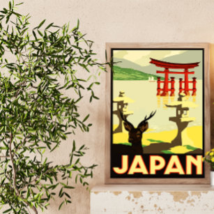 Schöne japanische Landschaft Japan Reisen Poster