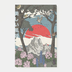 Schöne japanische Landschaft Post-it Klebezettel