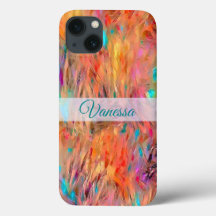 Schöne Jewel Tones Nahtloses Muster Name Case-M