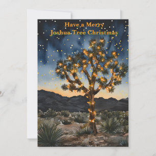 Schöne Joshua Tree Weihnachtskarte Feiertagskarte