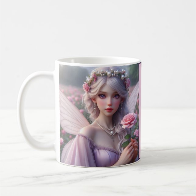 Schöne June Fairy in Rose Kaffeetasse (Links)