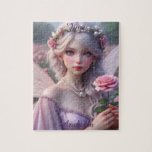 Schöne June Fairy in Rose Puzzle