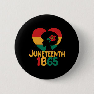 Schöne Juneteenth Black Women Button