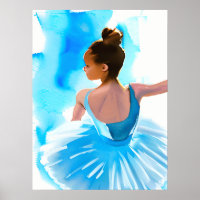 Schöne junge Ballerina in Blue