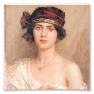 Schöne, junge Dame von Albert Lynch, Belle Epoque, Fotodruck