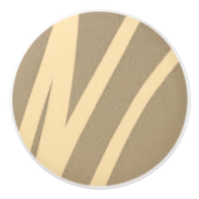 Schöne Kabinetthülle mit Creme und Beige Keramikknauf (Vorderseite)