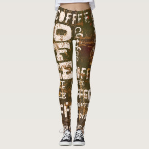 Schöne Kaffeeespresso-Leggings Leggings