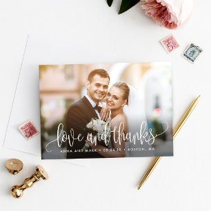 Schöne Kalligrafie EDITABLE FARBE Danke Karte