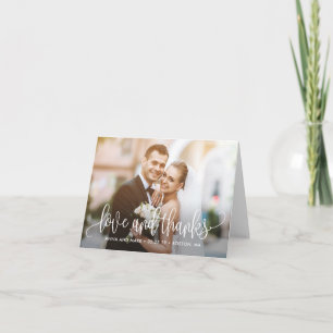 Schöne Kalligrafie EDITABLE FARBE Danke Karte