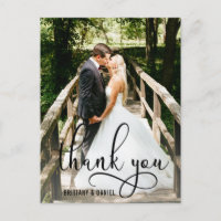 Schöne Kalligrafie-Schrift Danke Hochzeit