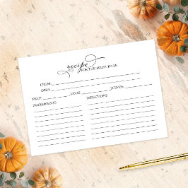 Schöne Kalligraphie Brautparty Rezeptionskarten