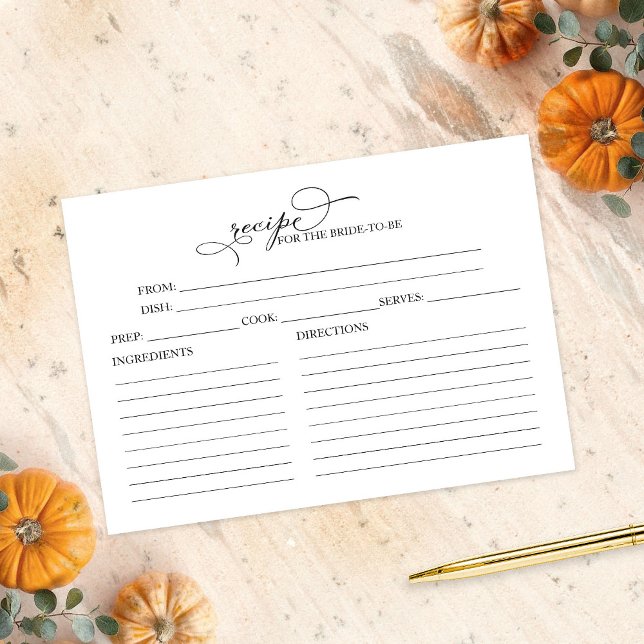 Schöne Kalligraphie Brautparty Rezeptionskarten (Von Creator hochgeladen)