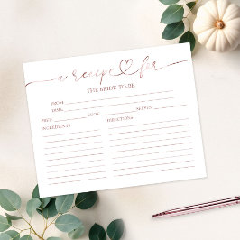 Schöne Kalligraphie Brautparty Rezeptionskarten