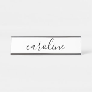 Schöne Kalligraphie Name Schreibtischnamensplakette