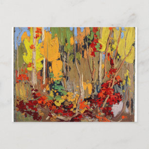 Schöne kanadische Herbstlandschaft von Tom Thomson Postkarte