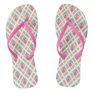 Schöne, karierte flip flops