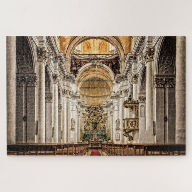 Schöne Kathedrale Innenraumszenen Puzzle (Horizontal)