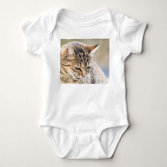 Schöne Katze Baby Strampler (Vorderseite)