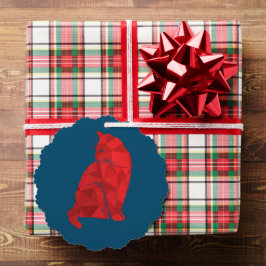 Schöne Katze Ornament Karte