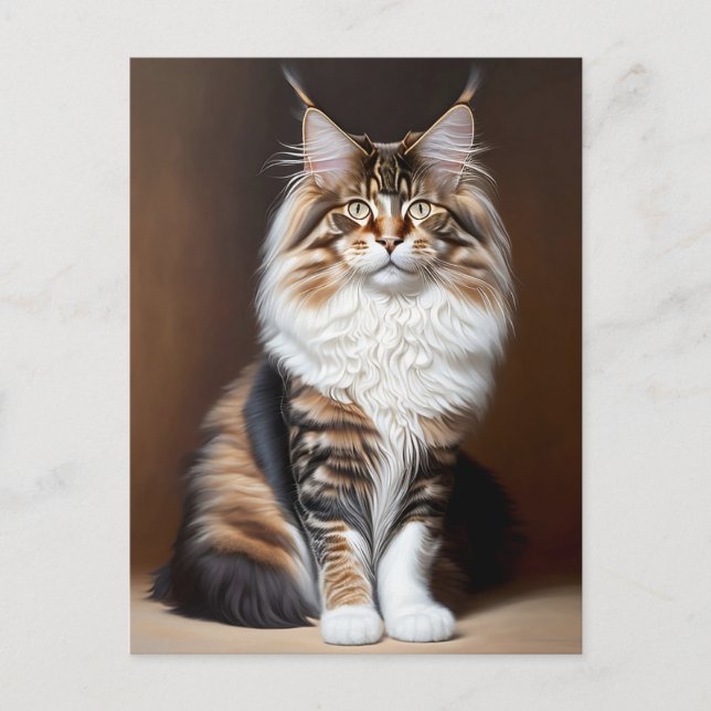 schöne Katze Postkarte (Vorderseite)