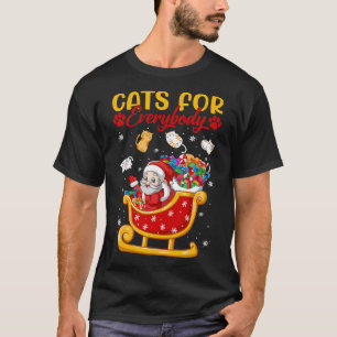 Schöne Katzen für alle Santa Sleigh Merry Christ T-Shirt