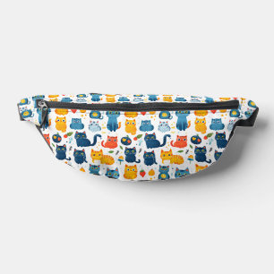 Schöne Kawaii Katzen, spielen mit weißem Spielzeug Bauchtasche