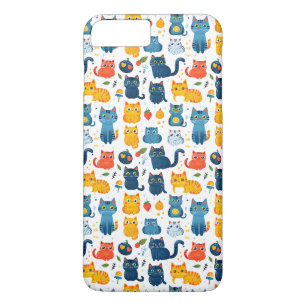 Schöne Kawaii Katzen, spielen mit weißem Spielzeug Case-Mate iPhone Hülle