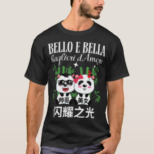 Schöne Kawaii Panda Chinesisch Italienisch La T-Shirt