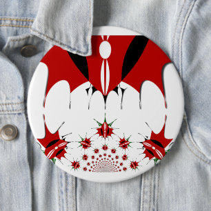 Schöne kenianische Flagge. Button
