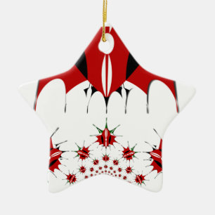 Schöne kenianische Flagge. Keramikornament