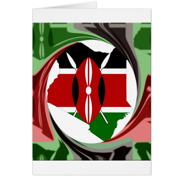 Schöne Kenyan Whirlwind Karte Design (Vorne)