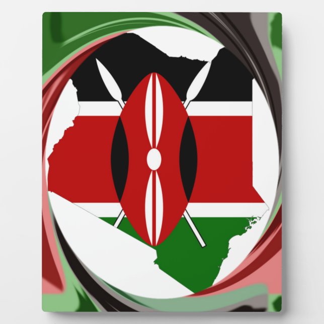 Schöne Kenyan Whirlwind Karte Design Fotoplatte (Vorderseite)
