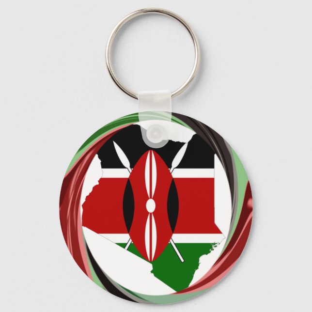 Schöne Kenyan Whirlwind Karte Design Schlüsselanhänger (Vorderseite)